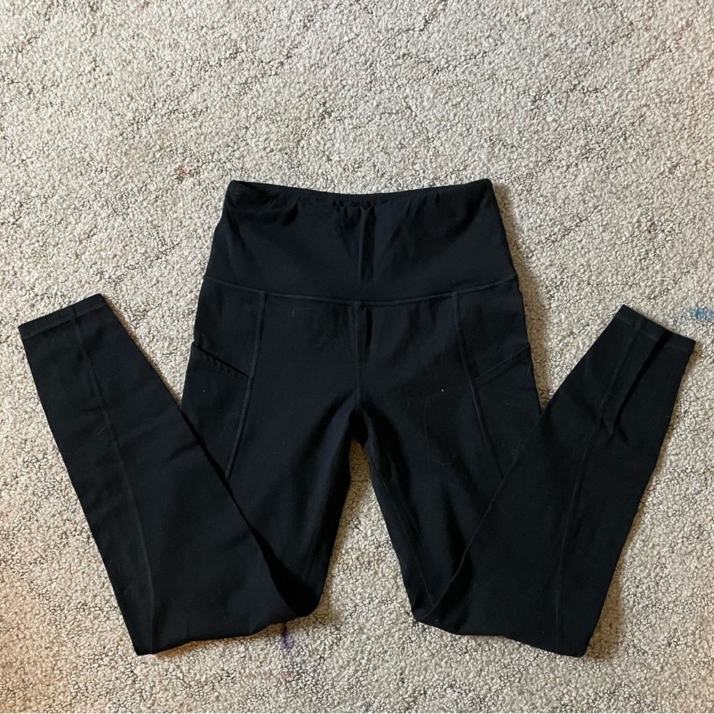Ododos Fleece Leggings | Black